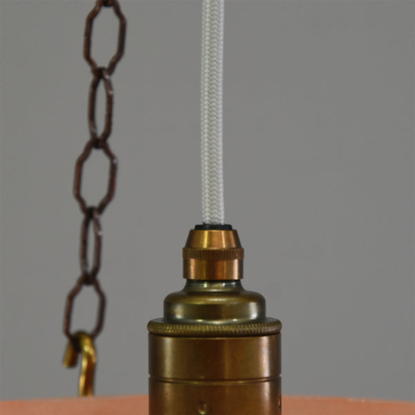 1940s-1950s flycatcher frosted glass ceiling light