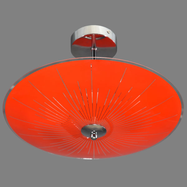 Mid-Century Modern 1960s-1970s semi-flush/fixed ceiling light