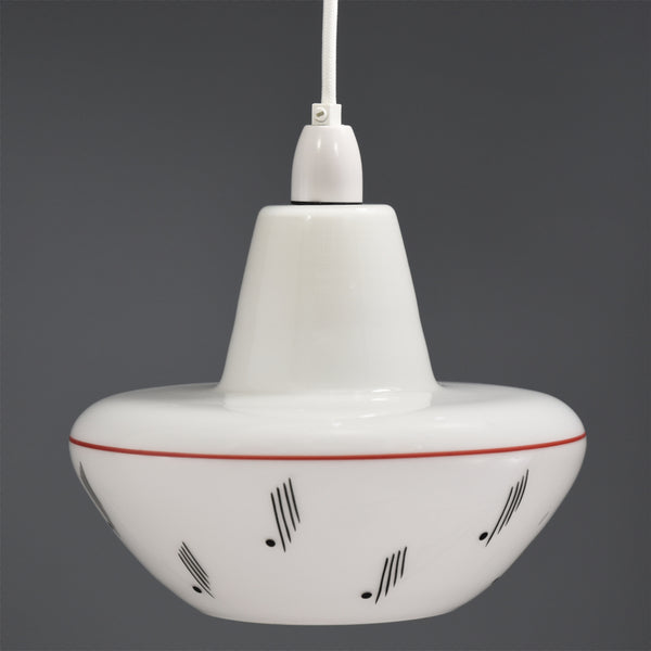 Pair of 1950s-1960s  Mid-Century Modern ceiling lights