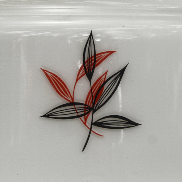 1950s Mid-Century white glass flycatcher
