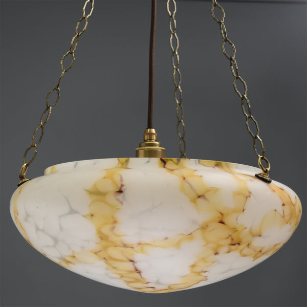 Beautiful extra-large vintage flycatcher ceiling light
