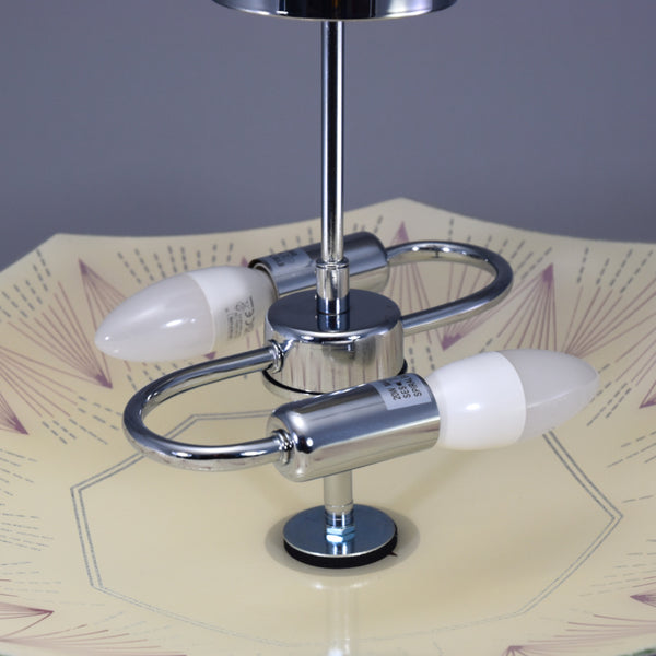 Wonderful 1960s Napako Mid-Century Modern fixed ceiling light