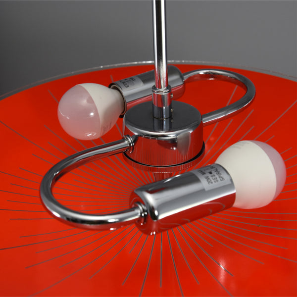 Mid-Century Modern 1960s-1970s semi-flush/fixed ceiling light