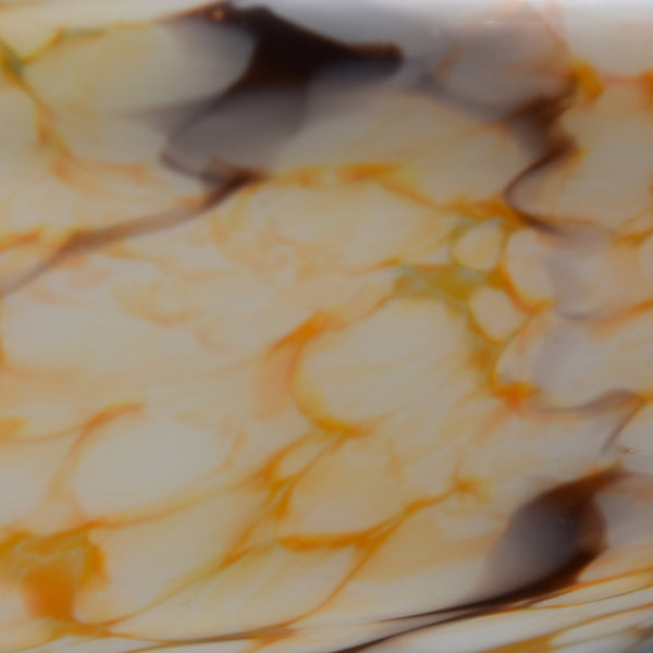 1930s-1950s flycatcher glass bowl ceiling light with orange marbling