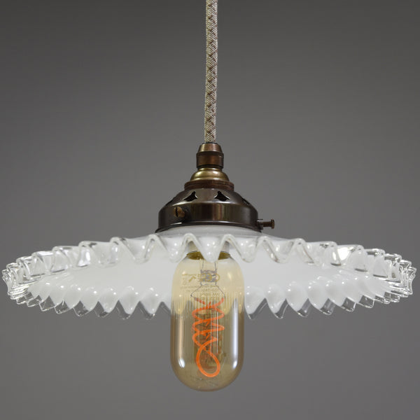 1950s Quintessentially French design coolie light shade