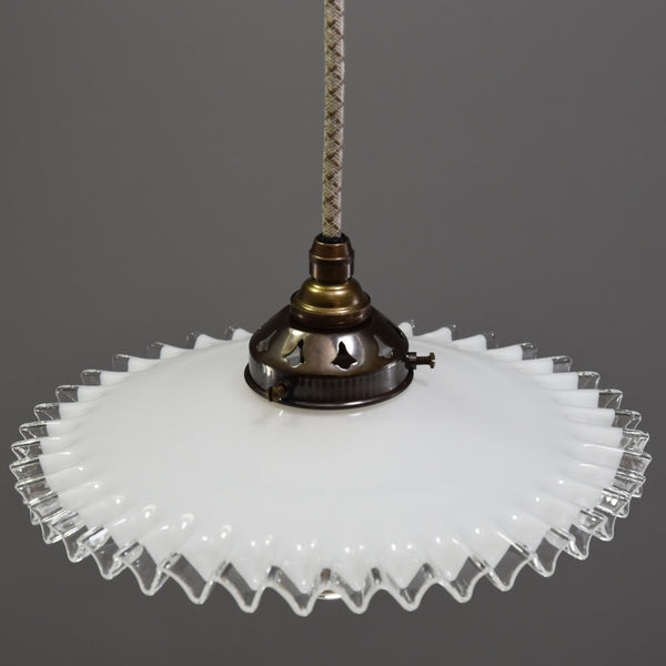 1950s Quintessentially French design coolie light shade