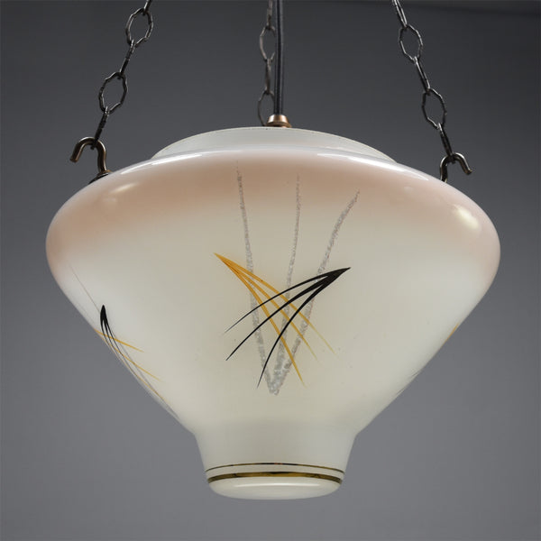 1920s glass flycatcher ceiling light