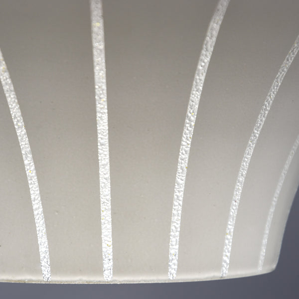 1950s-1960s retro white glass pendant shade