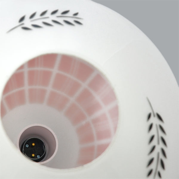 1960s White glass pendant light