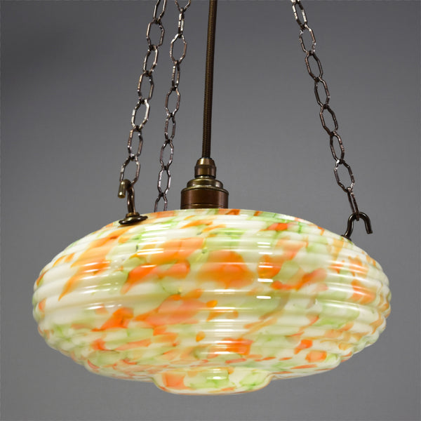 1930s-1940s flycatcher glass bowl ceiling light