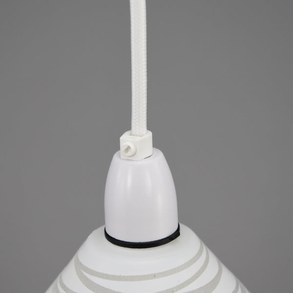 1950s-1960s Mid-Century Modern frosted glass pendant