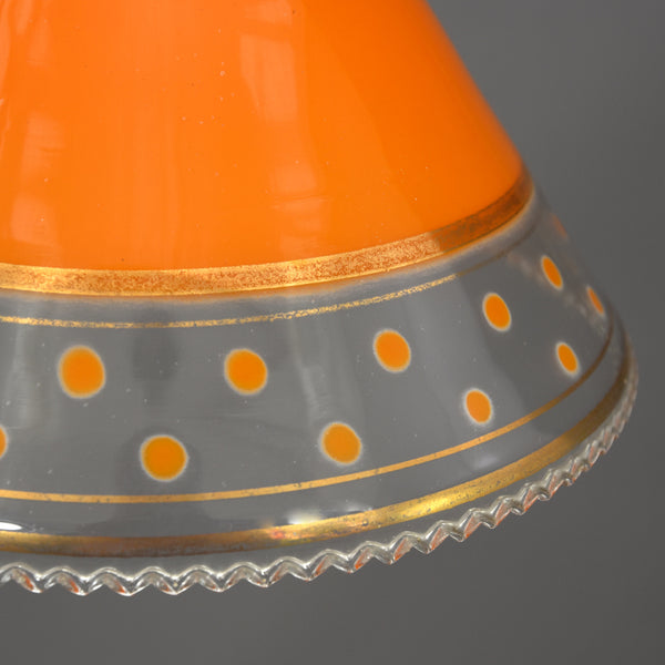1950s-1960s deep coolie shape pendant light