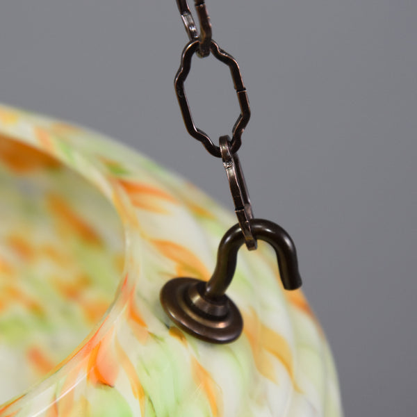 1930s-1940s flycatcher glass bowl ceiling light