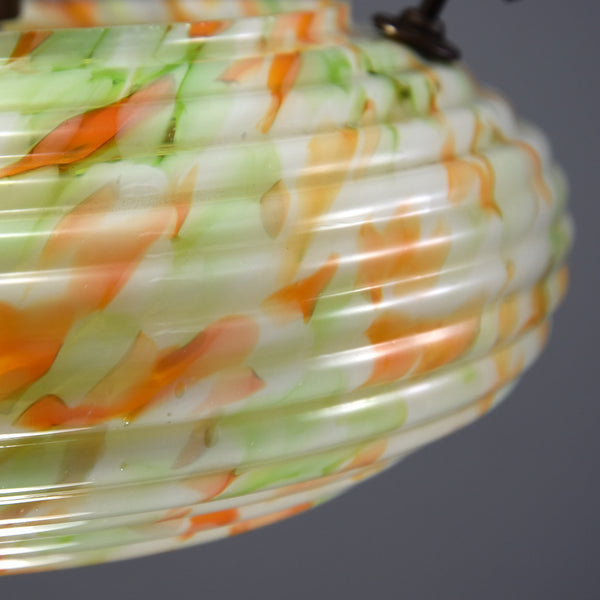 1930s-1940s flycatcher glass bowl ceiling light