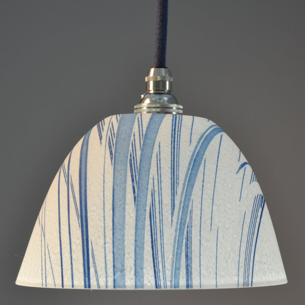Blue and outlet white ceiling light