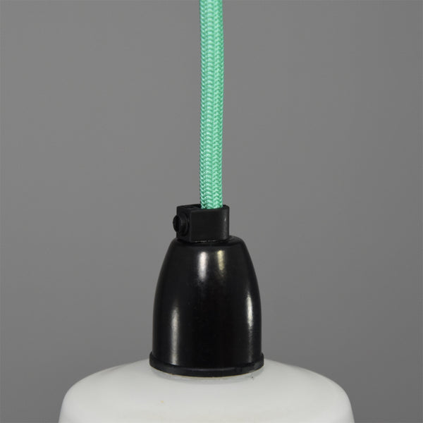 Mid-Century Modern French white glass ceiling light