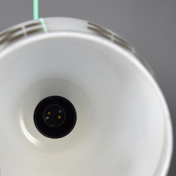Mid-Century Modern French white glass ceiling light