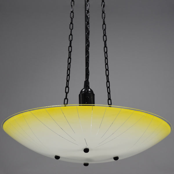 Mid-Century Modern Glass ceiling uplighter