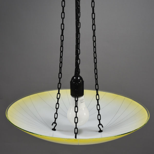 Mid-Century Modern Glass ceiling uplighter