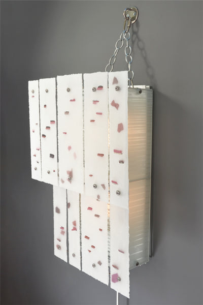White Abstraction (pink), Plug-in Wall light/Sconce