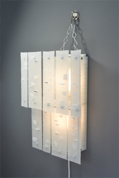 White Abstraction (white), Plug-in Wall light/Sconce