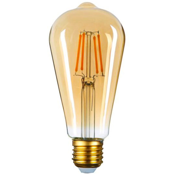 Gold teardrop e27 8w led bulb