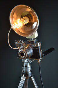 Art Deco 'Bencini Duo-Lux' Camera Table Lamp/Desk Lamp
