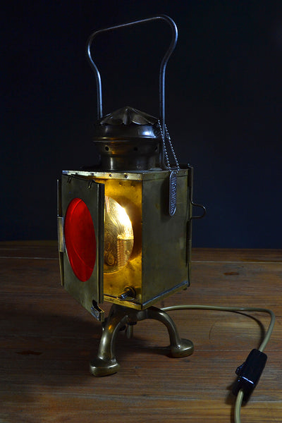 The ‘Signalman’ Vintage Brass Table lamp/Desk Lamp