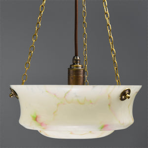 1930s-1950s vintage glass flycatcher ceiling light shade