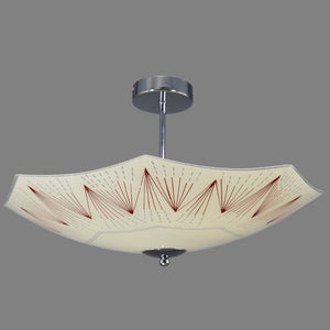 Wonderful 1960s Napako Mid-Century Modern fixed ceiling light