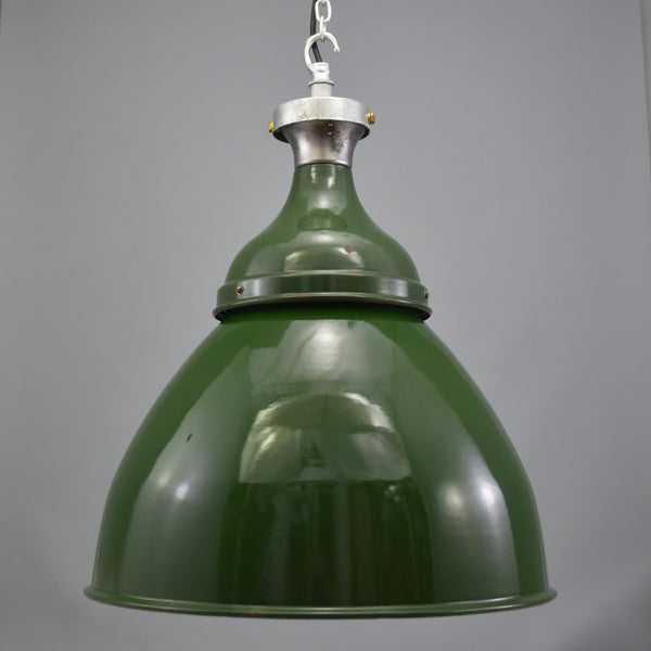 Extra large 1950s 'Benjamin' industrial pendant shade