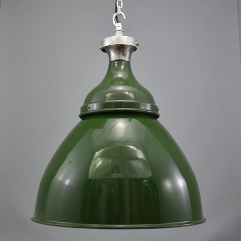 Extra large 1950s 'Benjamin' industrial pendant shade