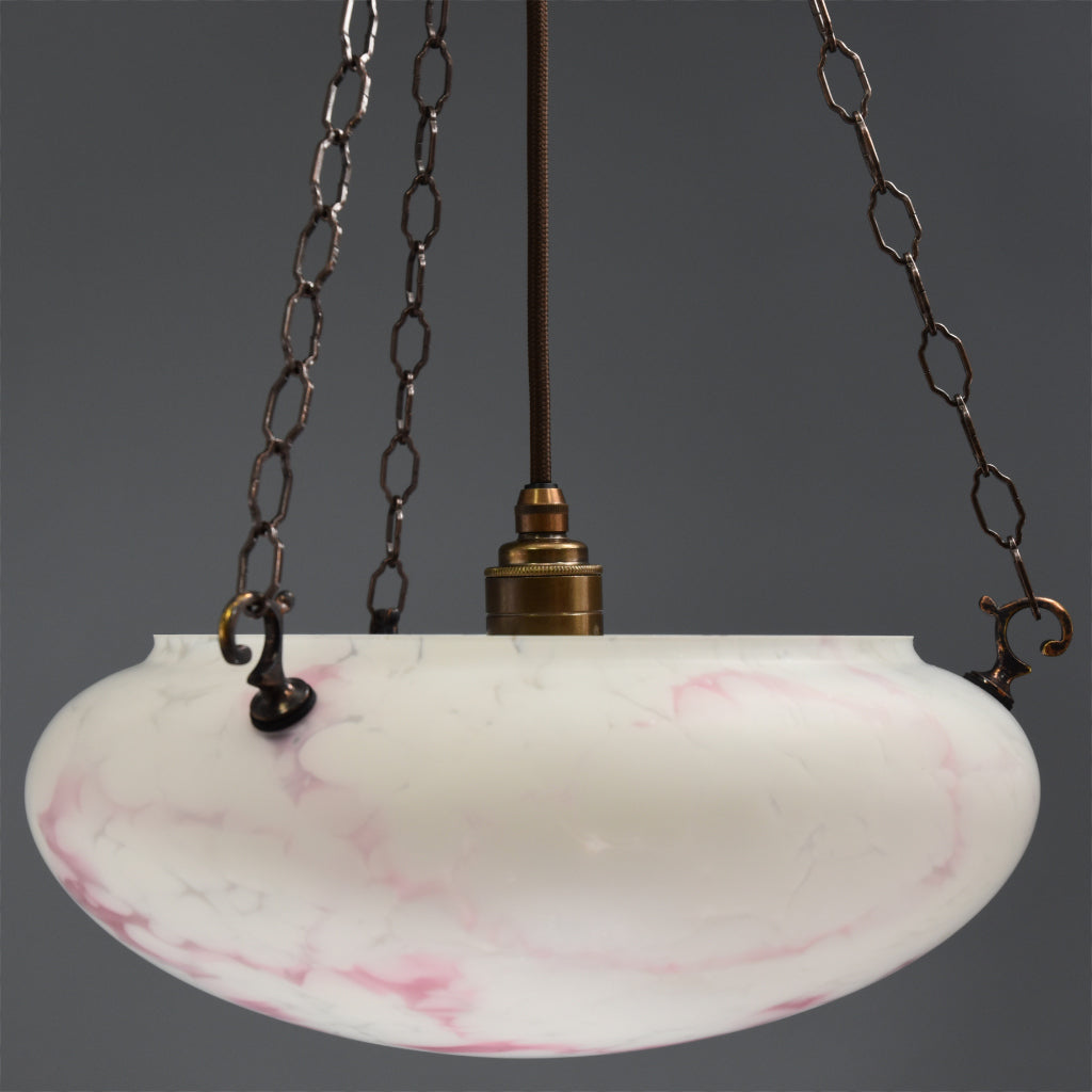 Extra large glass flycatcher/plafonnier ceiling light