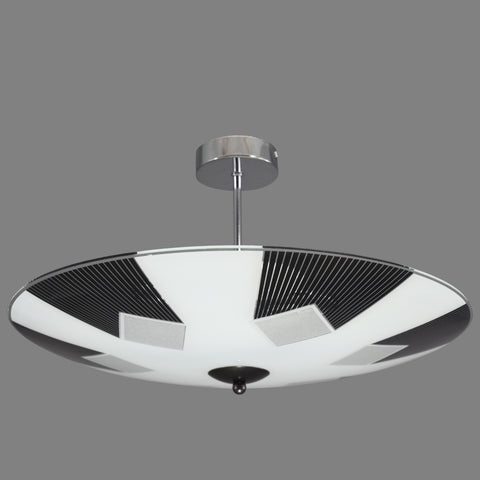 1950s-1960s Napako Mid-Century Modern semi-flush/fixed ceiling light