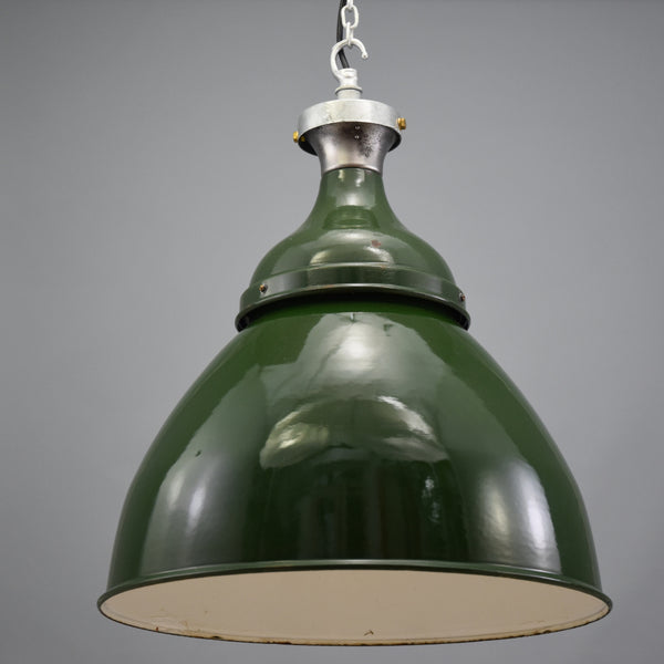 Extra large 1950s 'Benjamin' industrial pendant shade