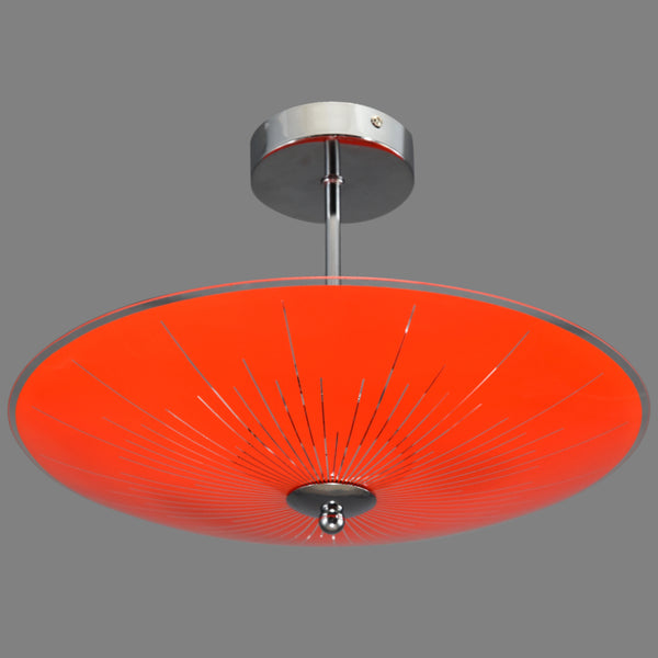 Mid-Century Modern 1960s-1970s semi-flush/fixed ceiling light 