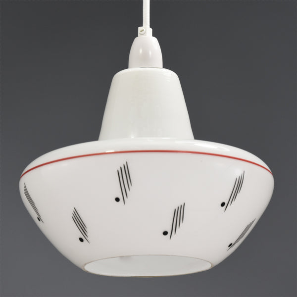 Pair of 1950s-1960s  Mid-Century Modern ceiling lights