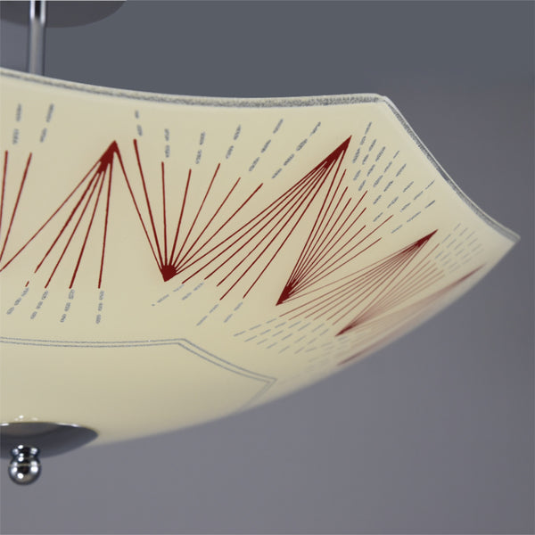 Wonderful 1960s Napako Mid-Century Modern fixed ceiling light