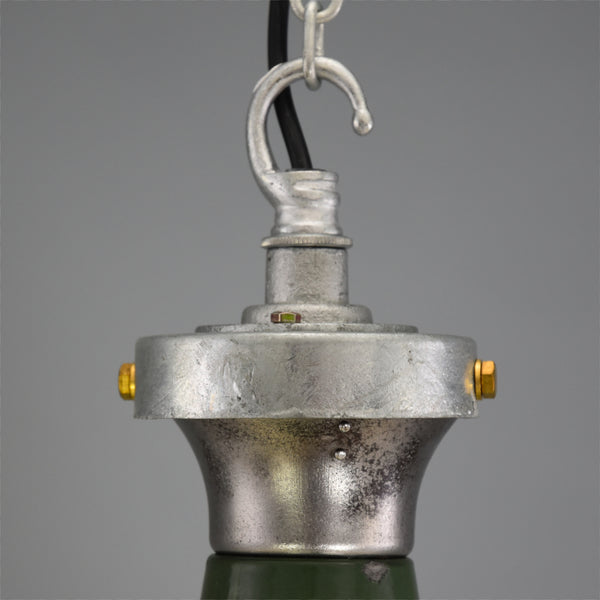 Extra large 1950s 'Benjamin' industrial pendant shade