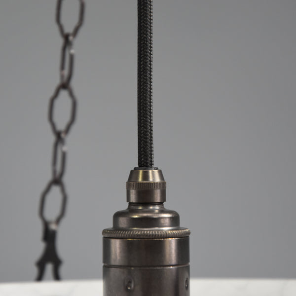 Striking 1940s-1950s flycatcher ceiling light 
