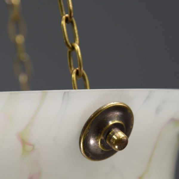 1930s-1950s vintage glass flycatcher ceiling light shade