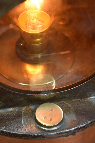 Golden age of British rail travel table lamp/desk lamp
