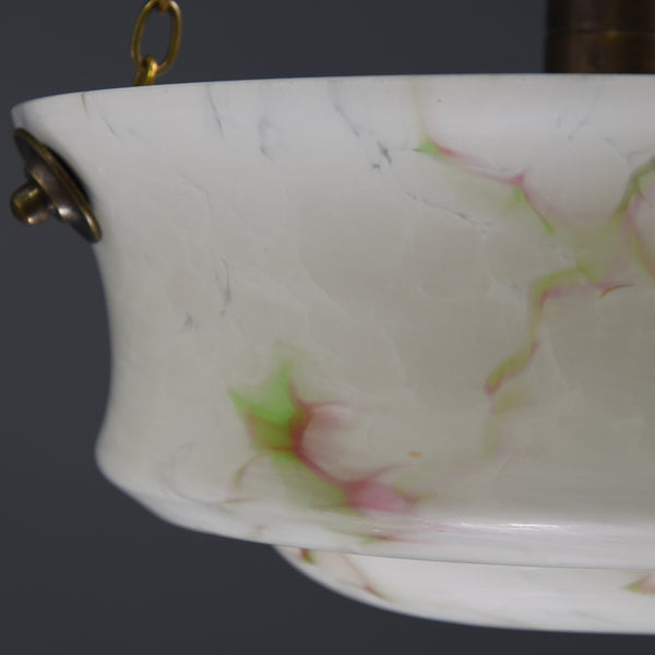 1930s-1950s vintage glass flycatcher ceiling light shade