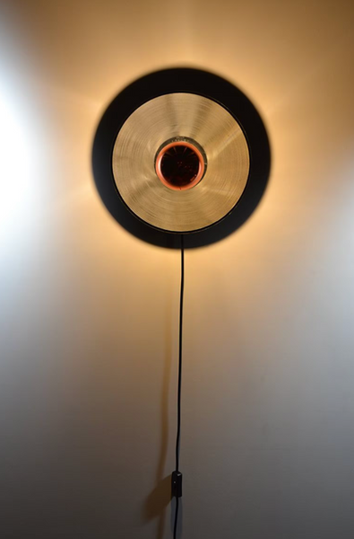 Odeon Charles Friant ‘In the Groove’ 78 record plug-in Wall light