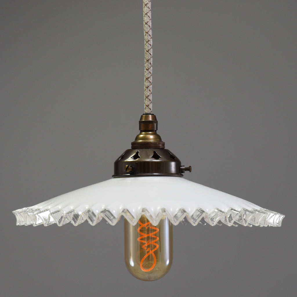 French 1950s coolie light shade