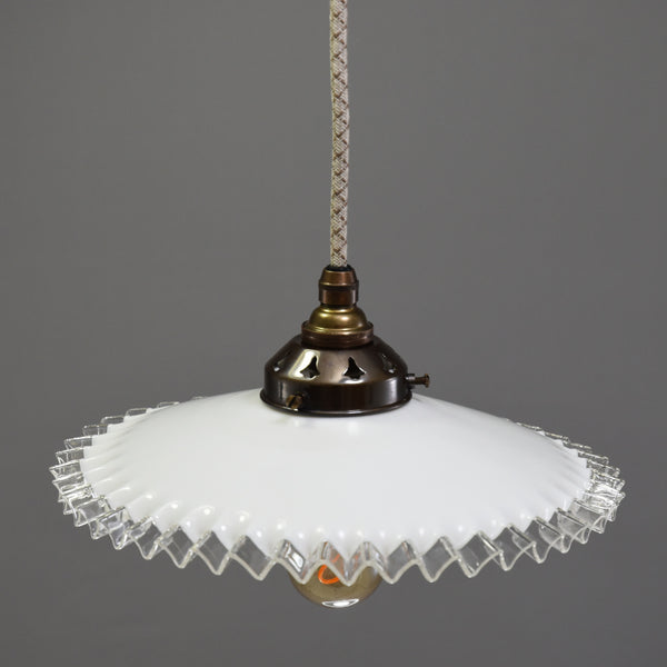 French 1950s coolie light shade