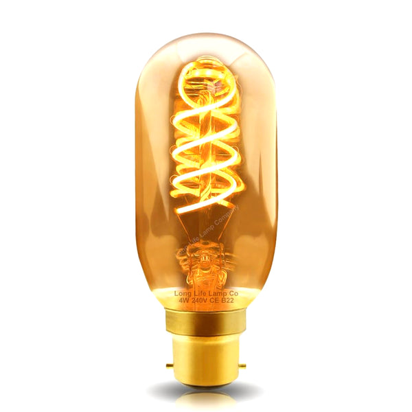 4w BC LED vintage spiral bulb