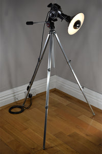 1960s 'Zoom Zoom Zoom' Bolex Tall Camera Light, Floor Lamp