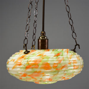 1930s-1940s flycatcher glass bowl ceiling light