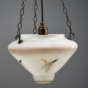 1920s glass flycatcher ceiling light